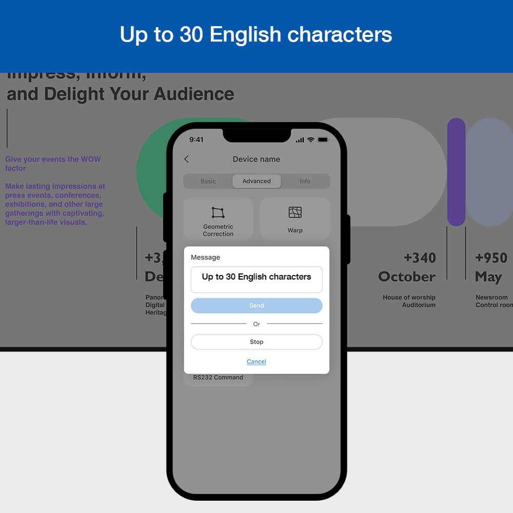 Message Broadcast made easier. Simply types words and send it out for simple announcement.